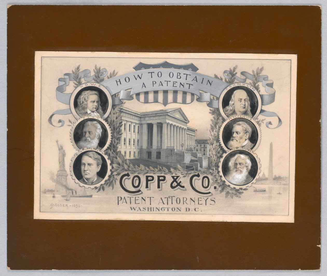 Projekt grawerowania półtonowego: Jak uzyskać patent, Copp & Co. Patent Attorneys, Waszyngton, D.C. autorstwa James Henry Moser