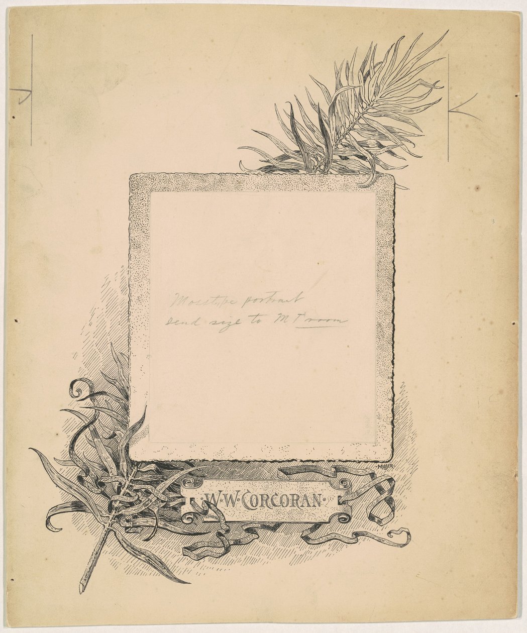 Frontyspis, Portret W.W. Corcorana autorstwa James Henry Moser