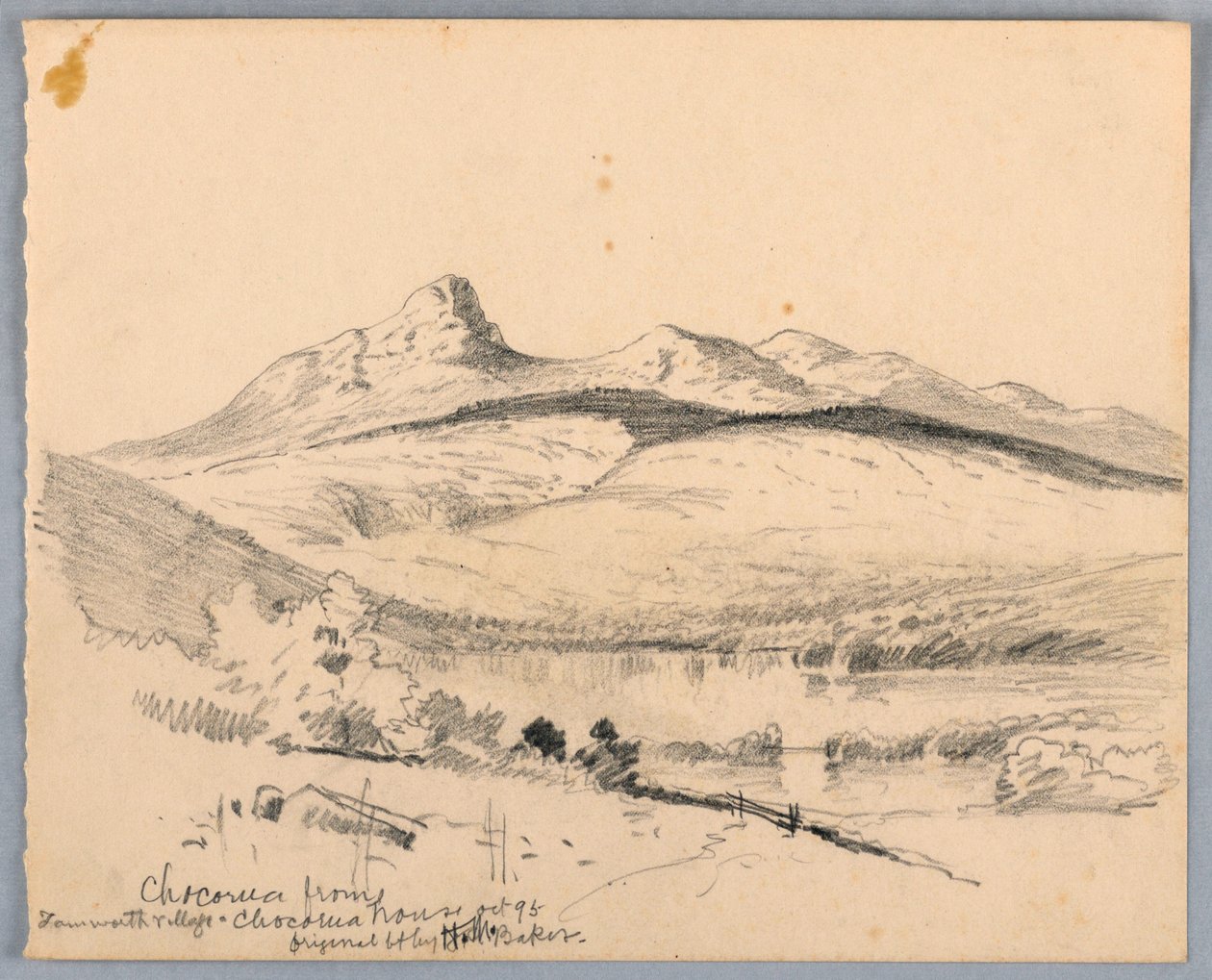 Góra Chocorua z Tamworth, New Hampshire autorstwa James Henry Moser