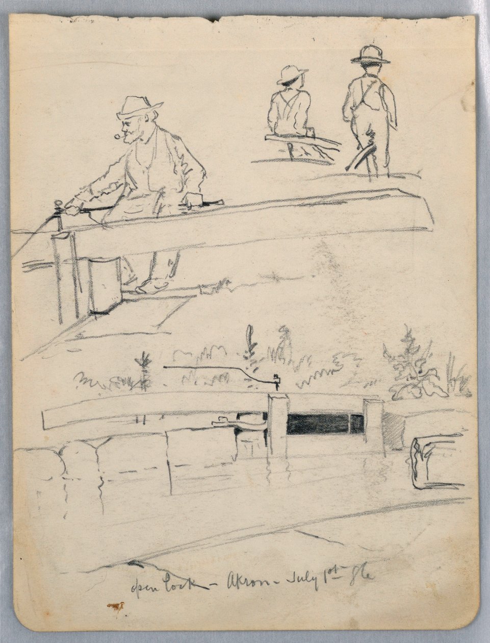 Otwórz zamek, Akron, Ohio autorstwa James Henry Moser