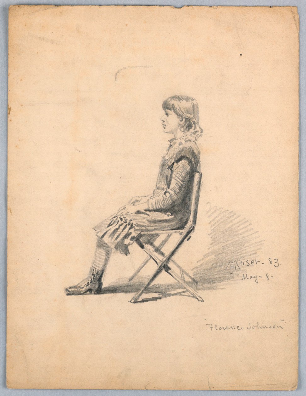 Portret Florencji Johnson autorstwa James Henry Moser