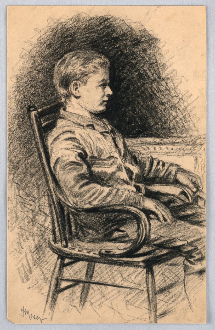 Portret chłopca autorstwa James Henry Moser