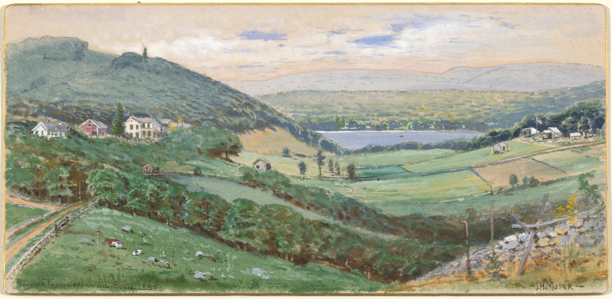 Scoville Farm, Cream Hill, Connecticut autorstwa James Henry Moser