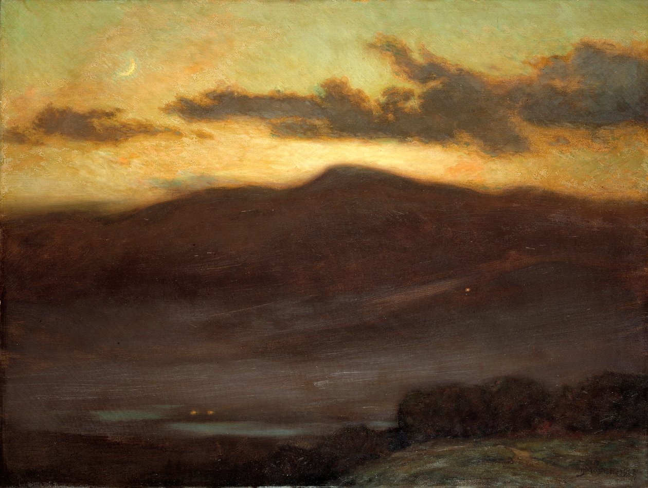 Zachód słońca, Mount McIntyre autorstwa James Henry Moser
