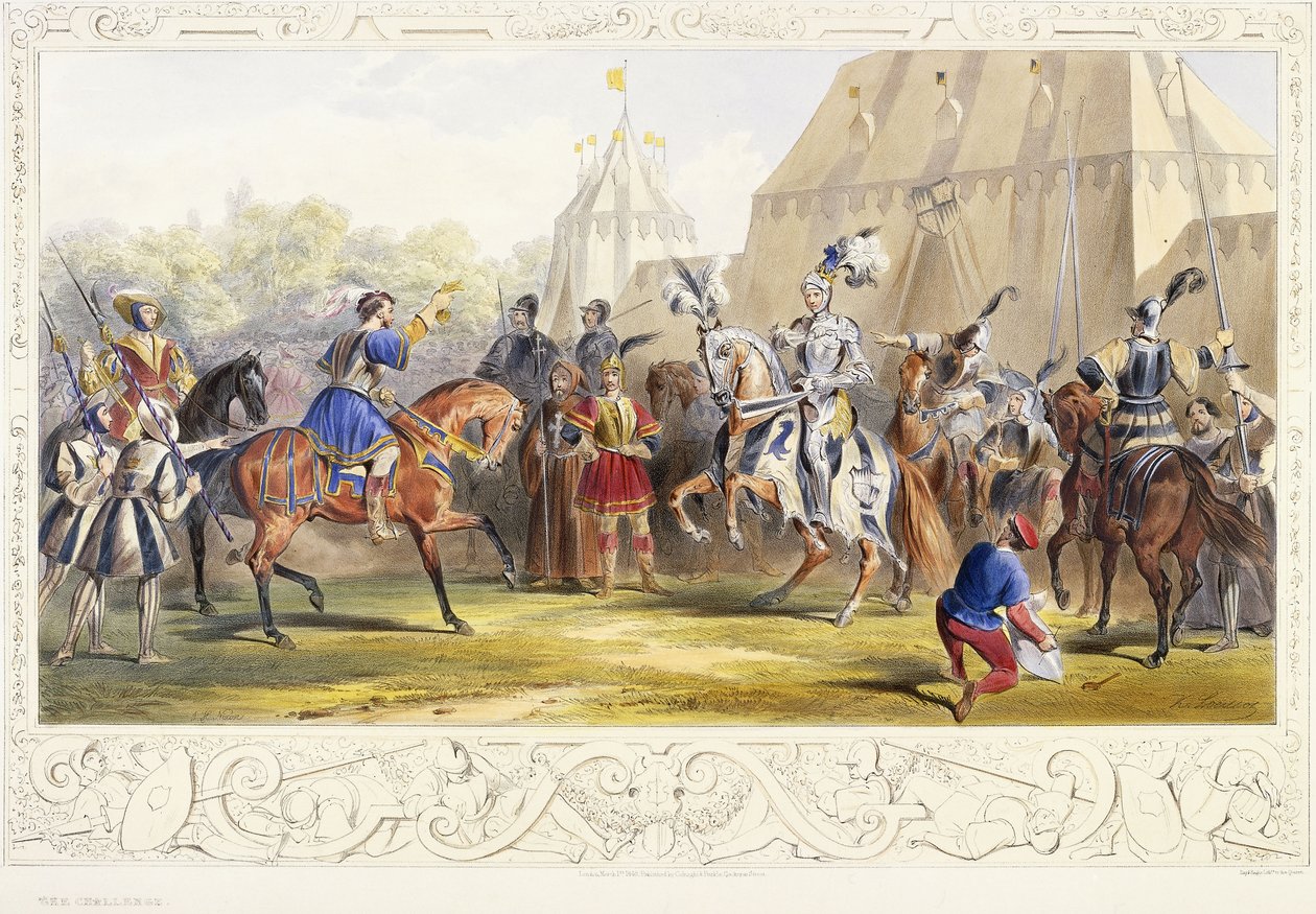Wyzwanie, 1843 autorstwa James Henry Nixon