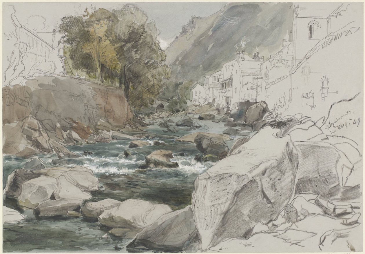 Twarz w Lynmouth, Devon autorstwa James Holland