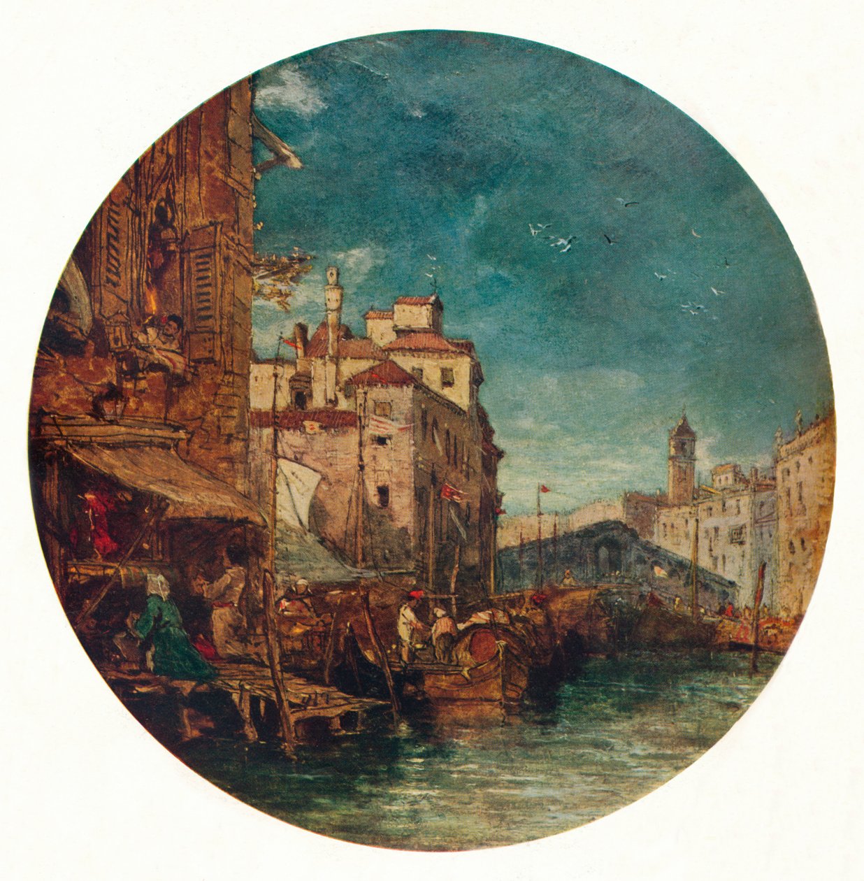 Canal Grande, Wenecja, ok. 1850 autorstwa James Holland