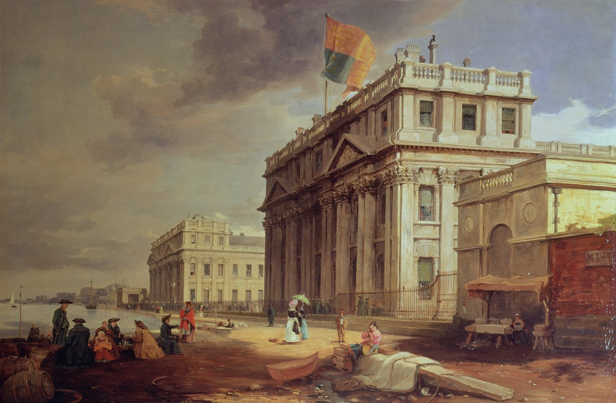 Szpital w Greenwich, 1842 autorstwa James Holland