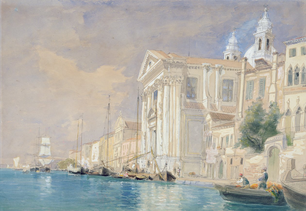 PD.61-1958 Kościół Gesuati, Wenecja, 3 września 1857 autorstwa James Holland