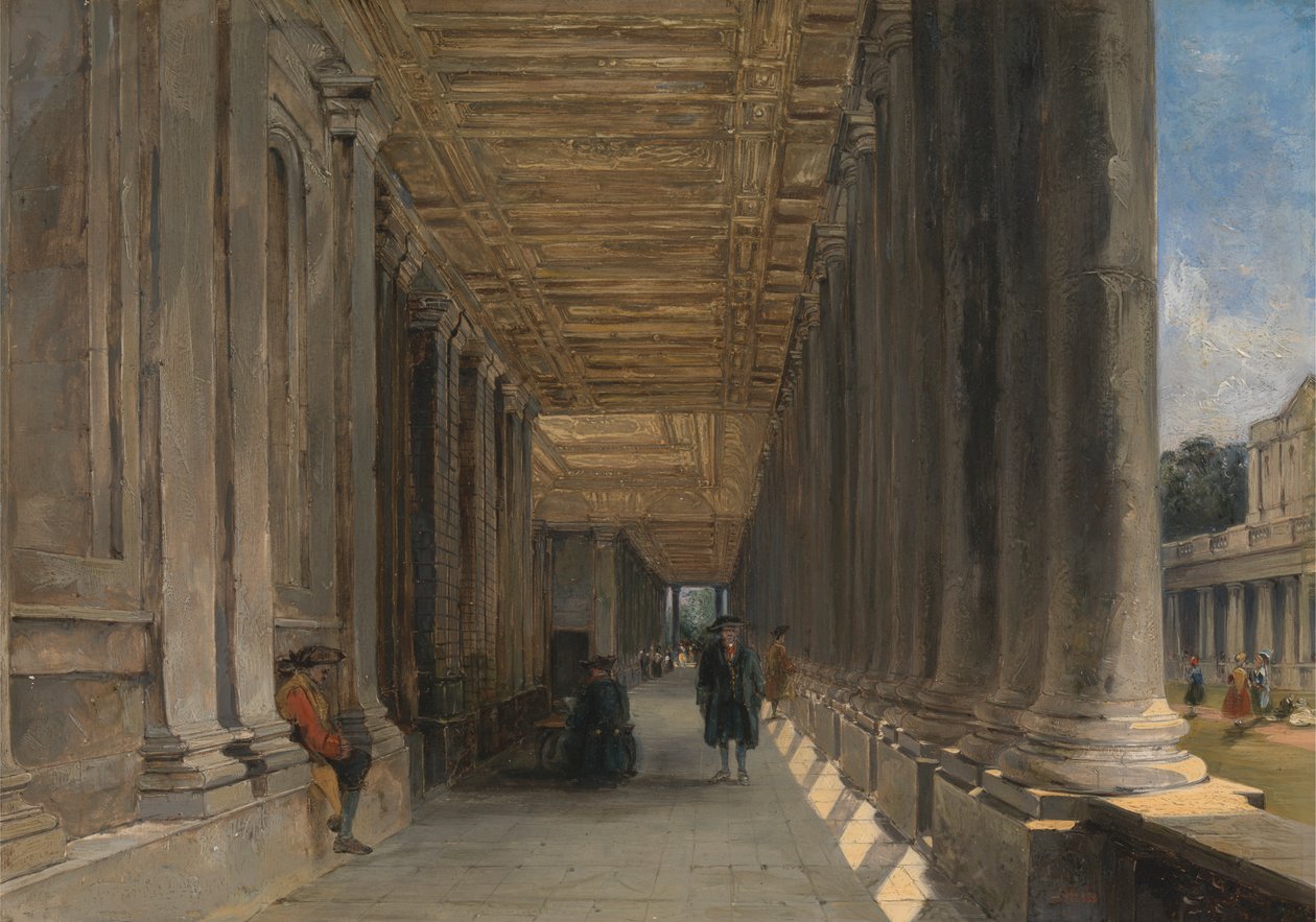 Kolumnada Queen Mary Court, Greenwich autorstwa James Holland