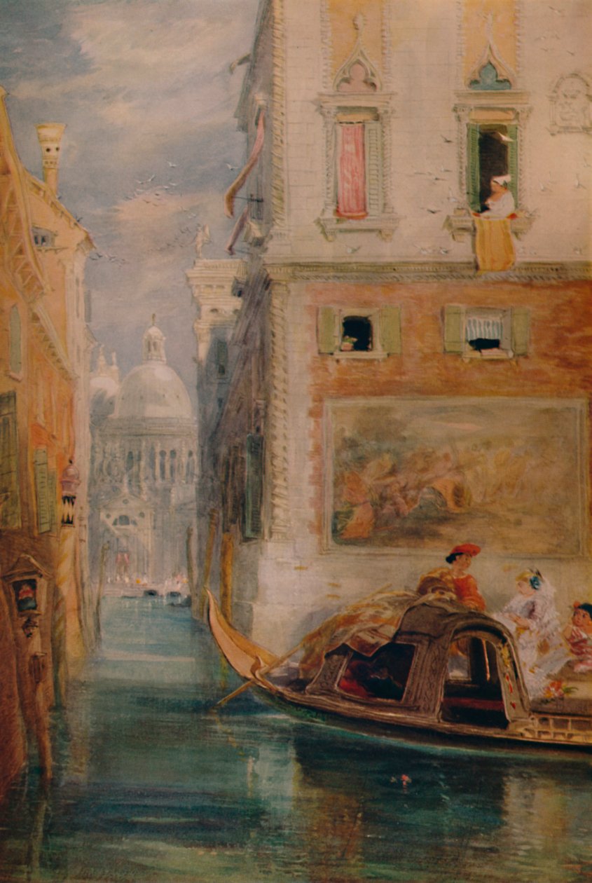 Gondola, Wenecja, 1865, 1935 autorstwa James Holland