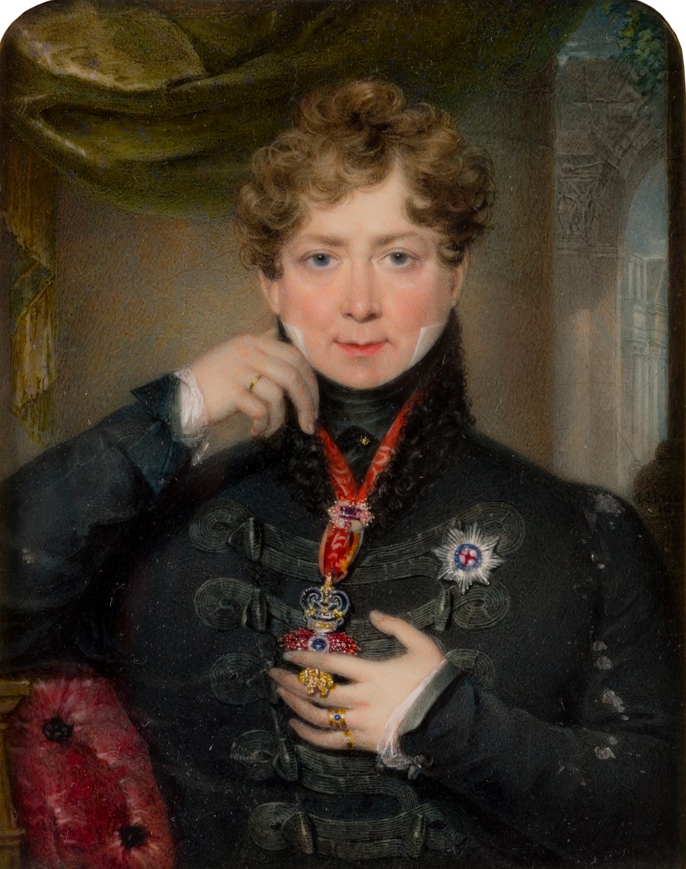 Portret króla Jerzego IV (1762-1830), ok. 1797-1830 (olej na płótnie) autorstwa James Holmes