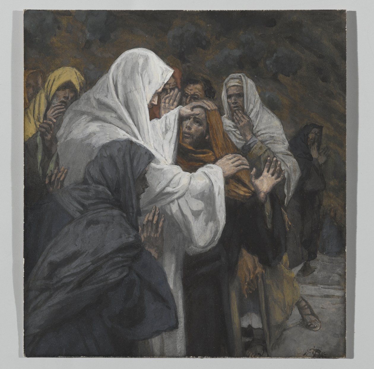 Przemówienie do św. Filipa, ilustracja z Życia Pana naszego Jezusa Chrystusa, 1886-94 (wc nad grafitem na papierze) autorstwa James Jacques Joseph Tissot