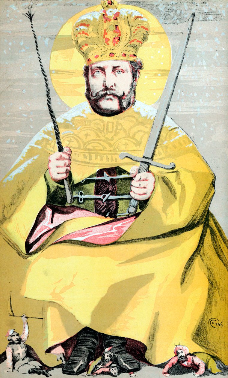 Aleksander II 1818-1881, car Rosji od 1855, 1869 autorstwa James Jacques Joseph Tissot