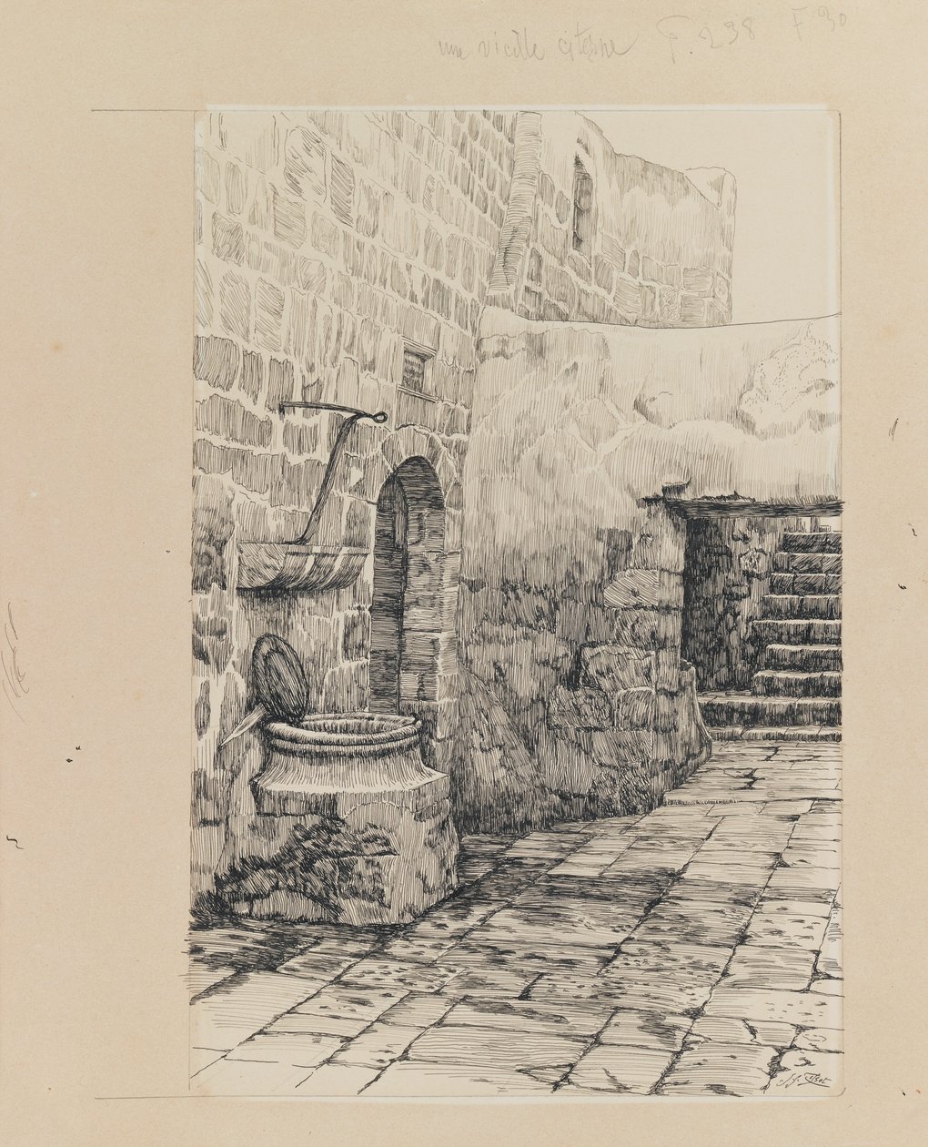 Stara cysterna, ilustracja z Życia naszego Pana Jezusa Chrystusa (tusz i grafit na papierze) autorstwa James Jacques Joseph Tissot