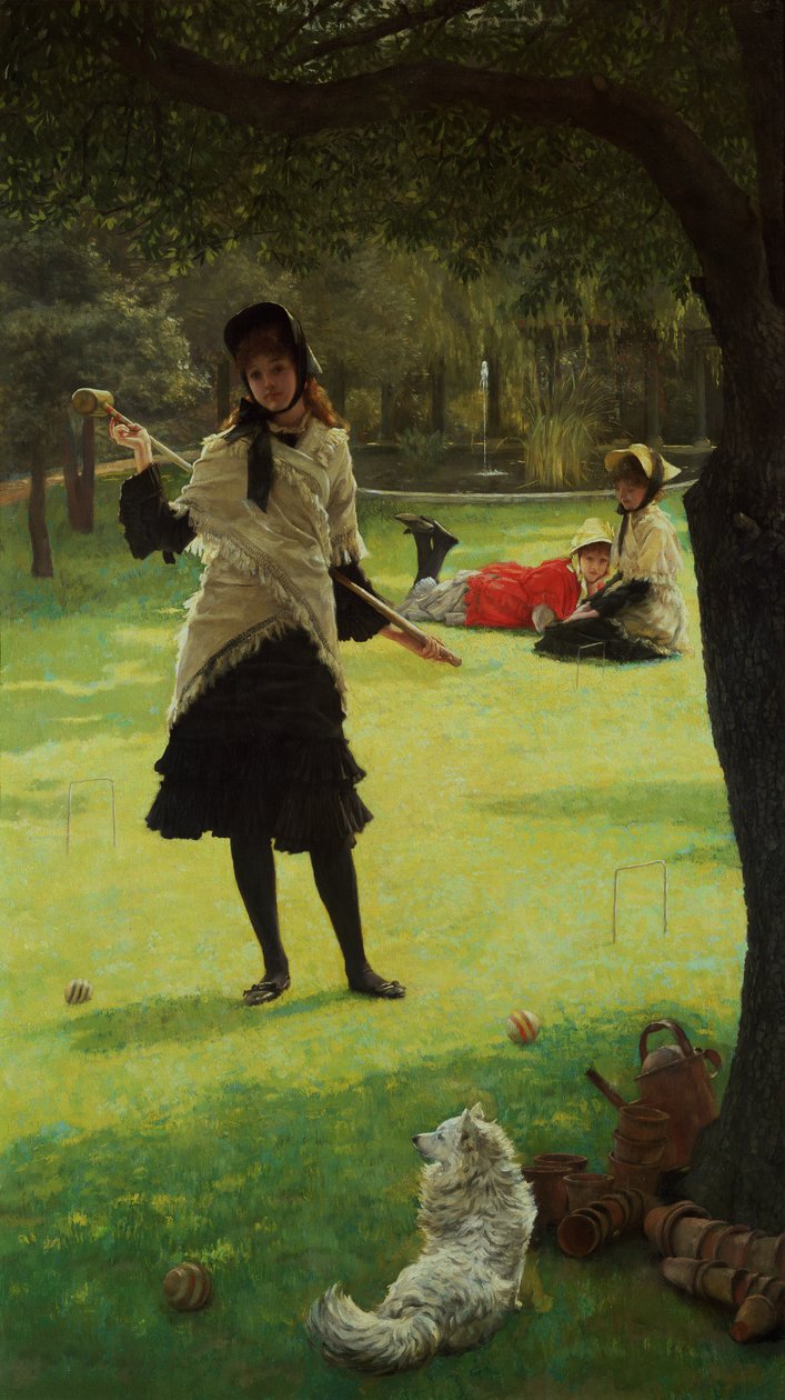 Krokiet, ok.1878 autorstwa James Jacques Joseph Tissot
