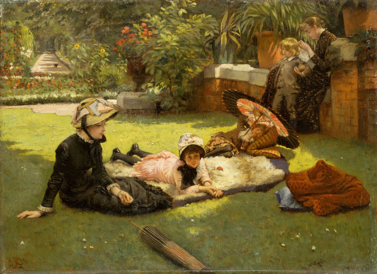 W pełnym słońcu autorstwa James Jacques Joseph Tissot