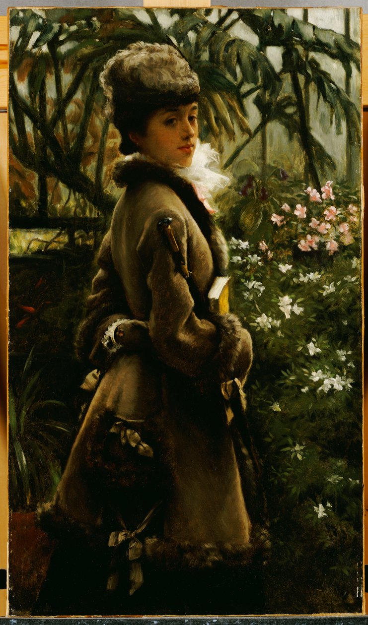 W szklarni, ok. 1867-69 autorstwa James Jacques Joseph Tissot