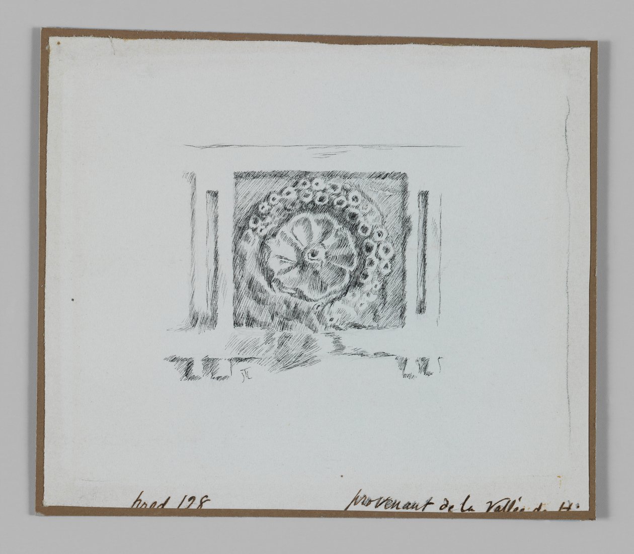 Ornament judaistyczny, ilustracja z Życia Pana naszego Jezusa Chrystusa (tusz na papierze) autorstwa James Jacques Joseph Tissot