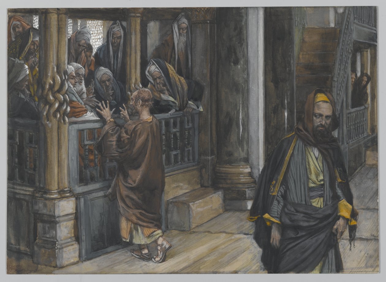 Judasz idzie na poszukiwanie Żydów, ilustracja z Życia Pana naszego Jezusa Chrystusa, 1886-94 (wc nad grafitem na papierze) autorstwa James Jacques Joseph Tissot