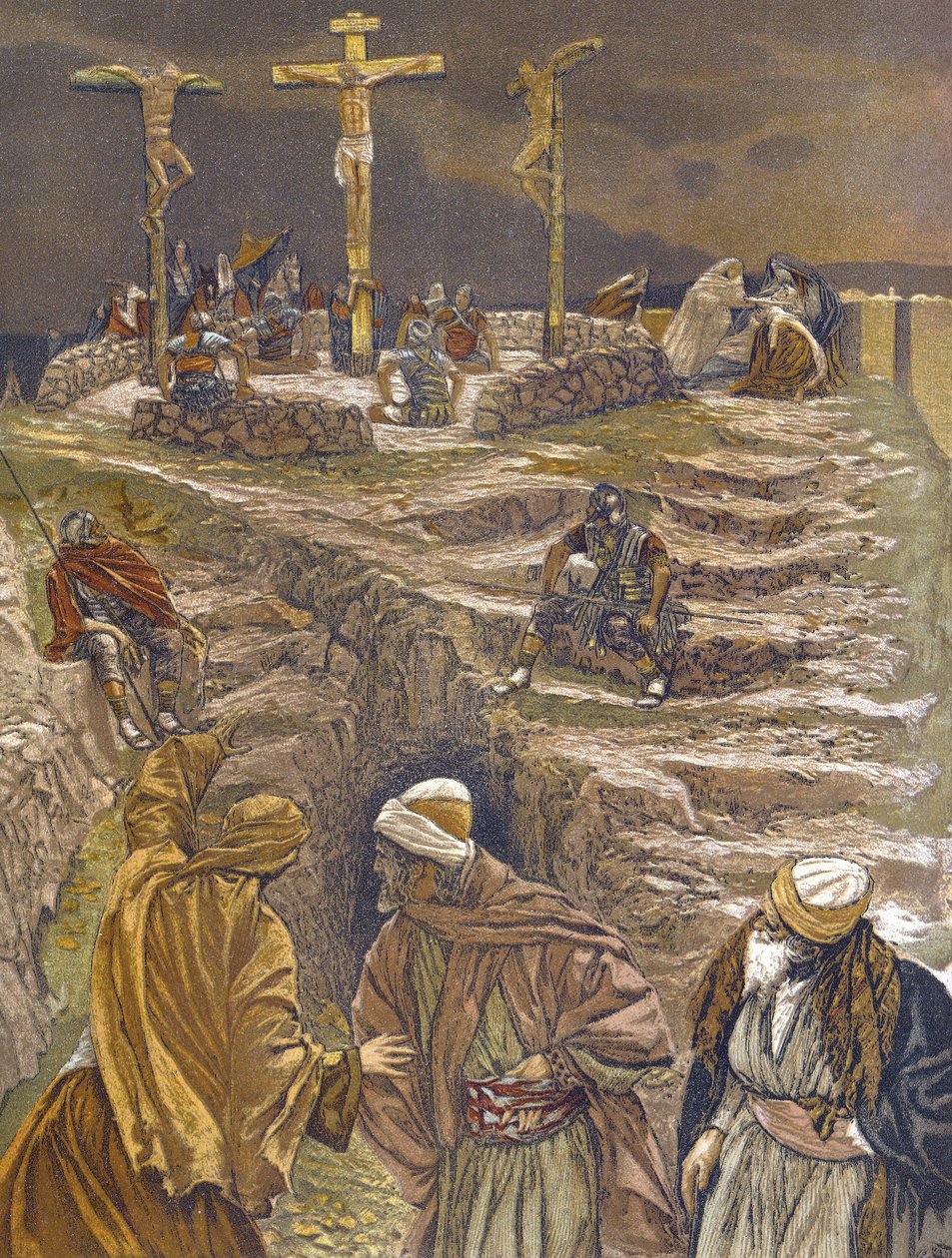 O mój Boże! O mój Boże! Dlaczego mnie porzuciłeś? - Eloj! Eloj! Lama Sabachthani! - z „Życia naszego Pana Jezusa Chrystusa” - 1899, James Tissot - Życie naszego Pana Jezusa Chrystusa, Jacques Joseph (Jacques Joseph) Tissot dit James Tissot (1836-1902) autorstwa James Jacques Joseph Tissot