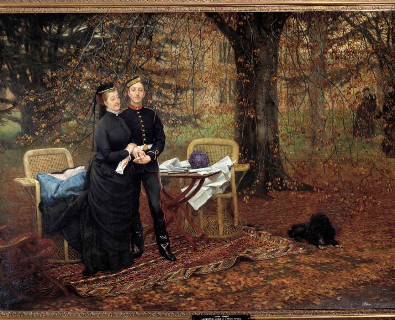 Portrety Cesarskiego Księcia Eugenii (Eugenia de Montijo autorstwa James Jacques Joseph Tissot