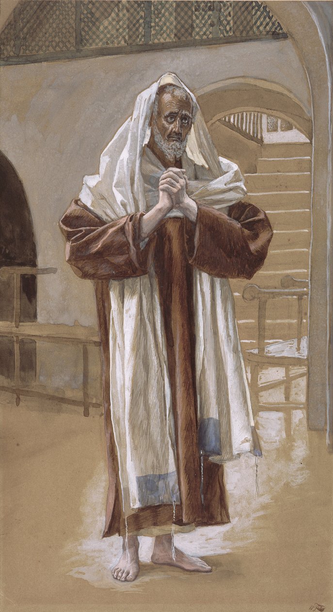 Święty Andrzej, ilustracja do Życia Chrystusa, ok. 1886-94 (toaleta i gwasz na tekturze) autorstwa James Jacques Joseph Tissot