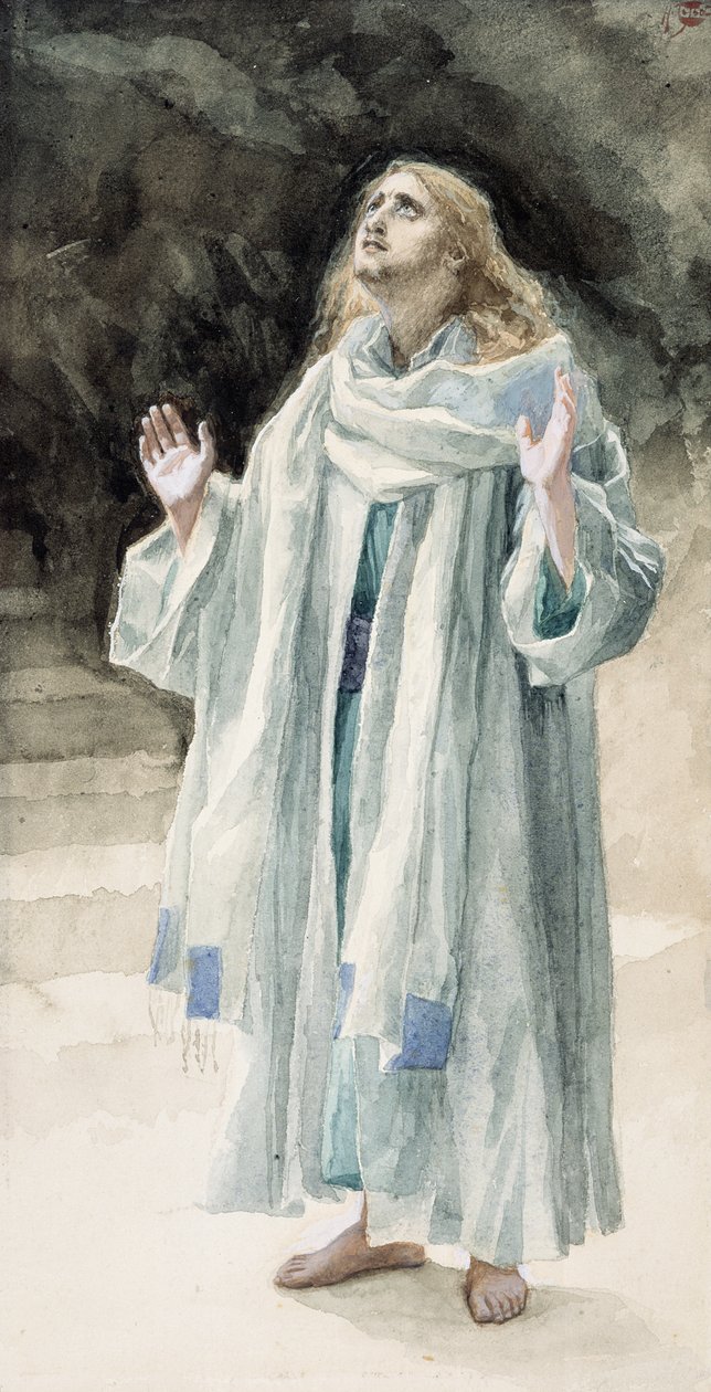 Św. Jan Ewangelista, ilustracja do Życia Chrystusa, ok. 1886-94 (wc i gwasz na tekturze) autorstwa James Jacques Joseph Tissot