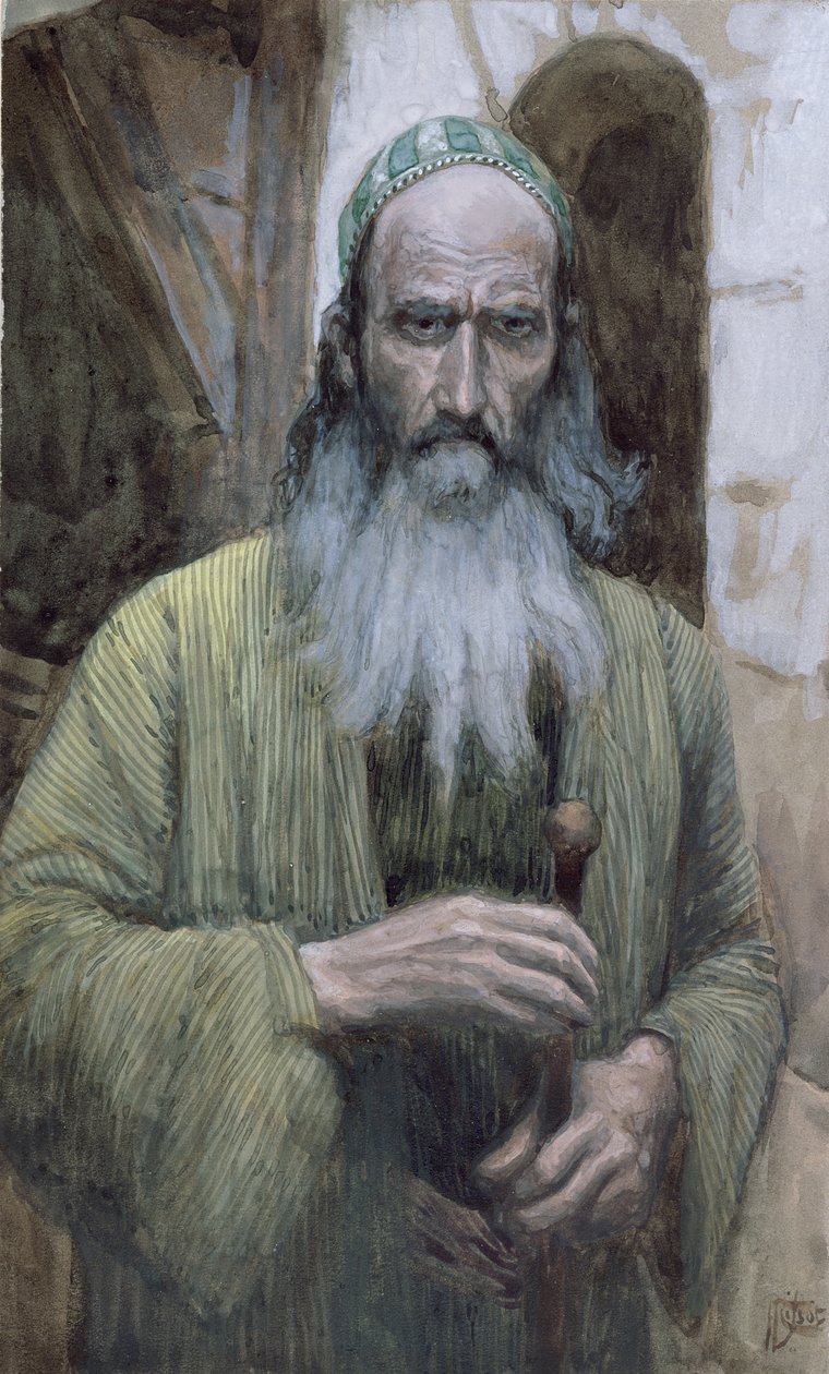 Św. Paweł, ilustracja do Życia Chrystusa, ok. 1886-94 (toaleta i gwasz na tekturze) autorstwa James Jacques Joseph Tissot