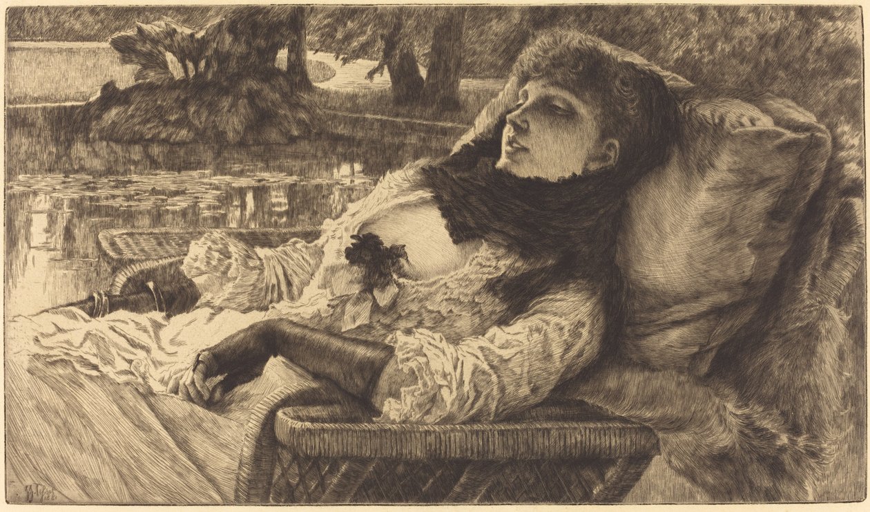 Letni wieczór autorstwa James Jacques Joseph Tissot