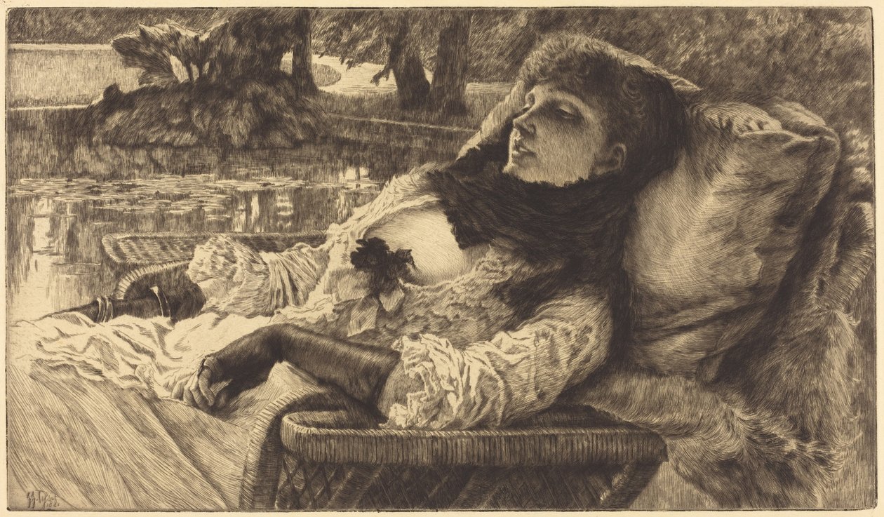 Letni wieczór autorstwa James Jacques Joseph Tissot