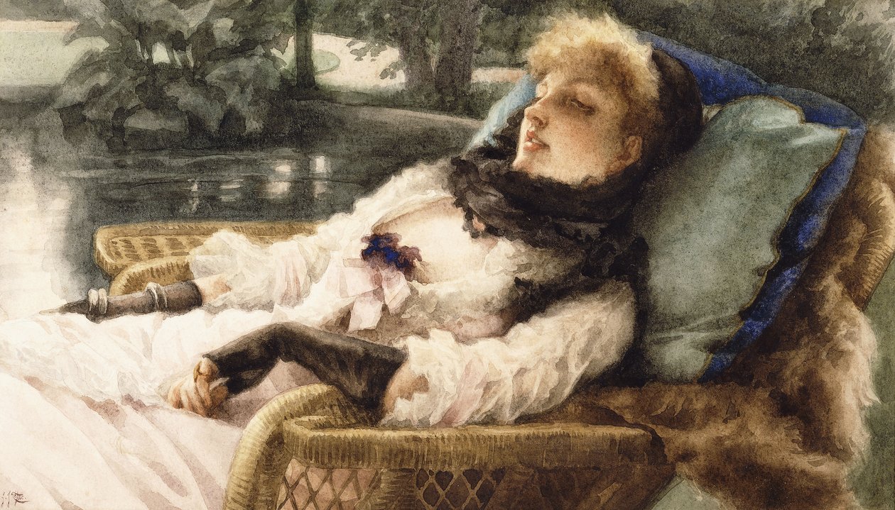 Letni wieczór autorstwa James Jacques Joseph Tissot