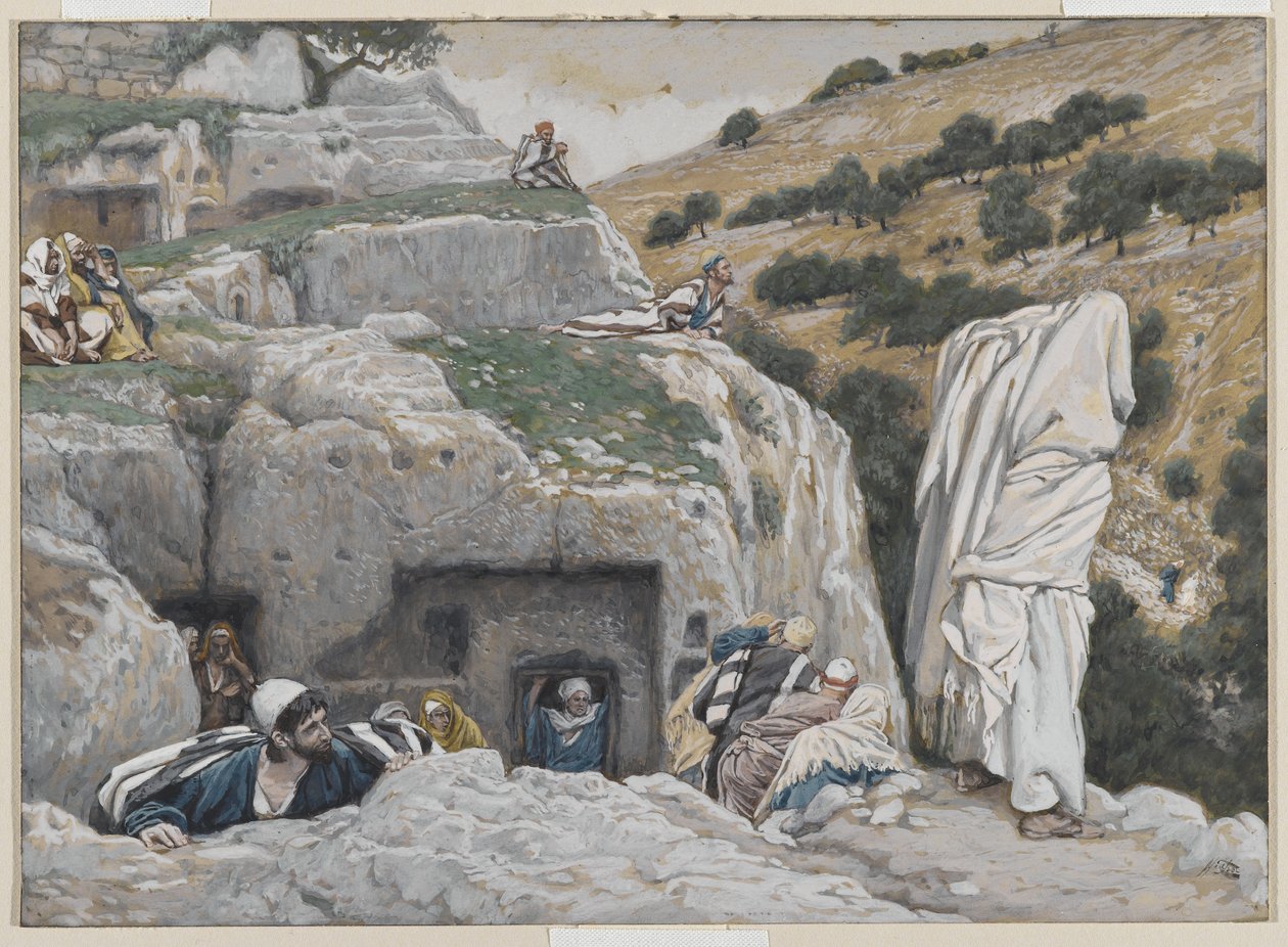 Kryjówka Apostołów, ilustracja z Życia Pana naszego Jezusa Chrystusa, 1886-94 (wc nad grafitem na papierze) autorstwa James Jacques Joseph Tissot