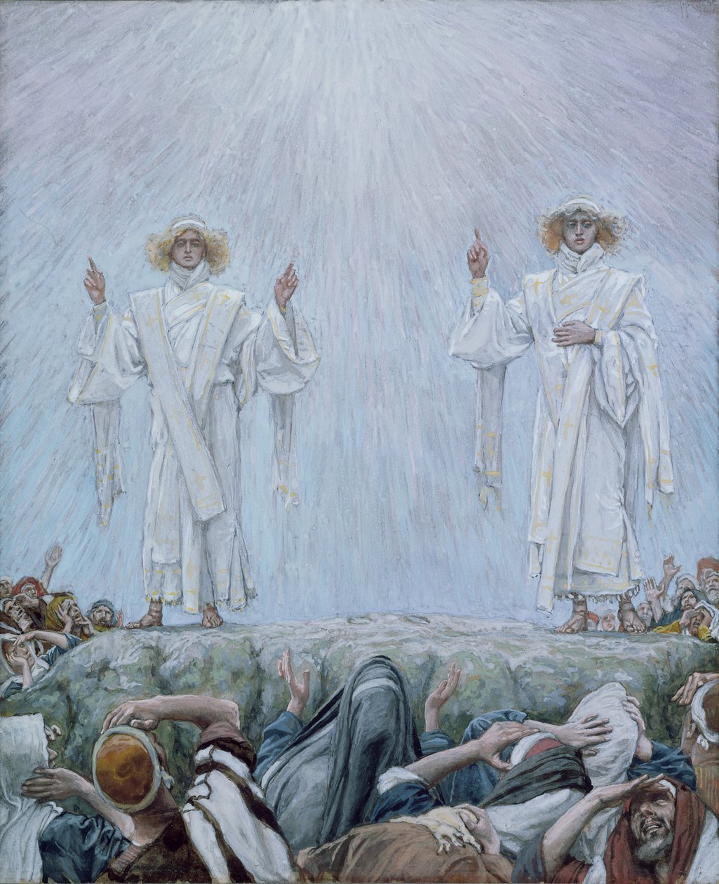 Wniebowstąpienie, ilustracja do Życia Chrystusa, ok. 1884-96 (toaleta i gwasz na tekturze) autorstwa James Jacques Joseph Tissot
