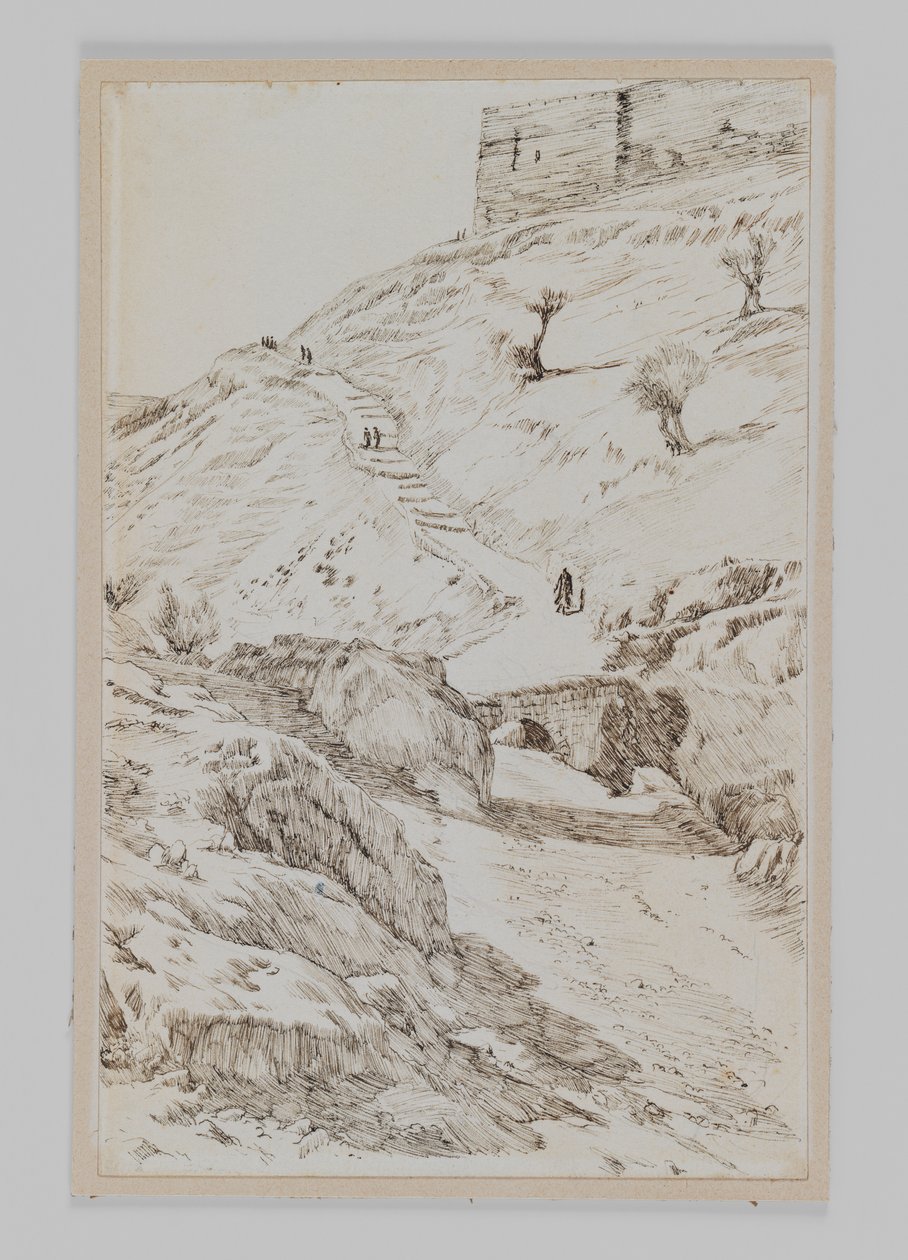 Most Kedron pochodzący z Getsemane, ilustracja z Życia naszego Pana Jezusa Chrystusa autorstwa James Jacques Joseph Tissot