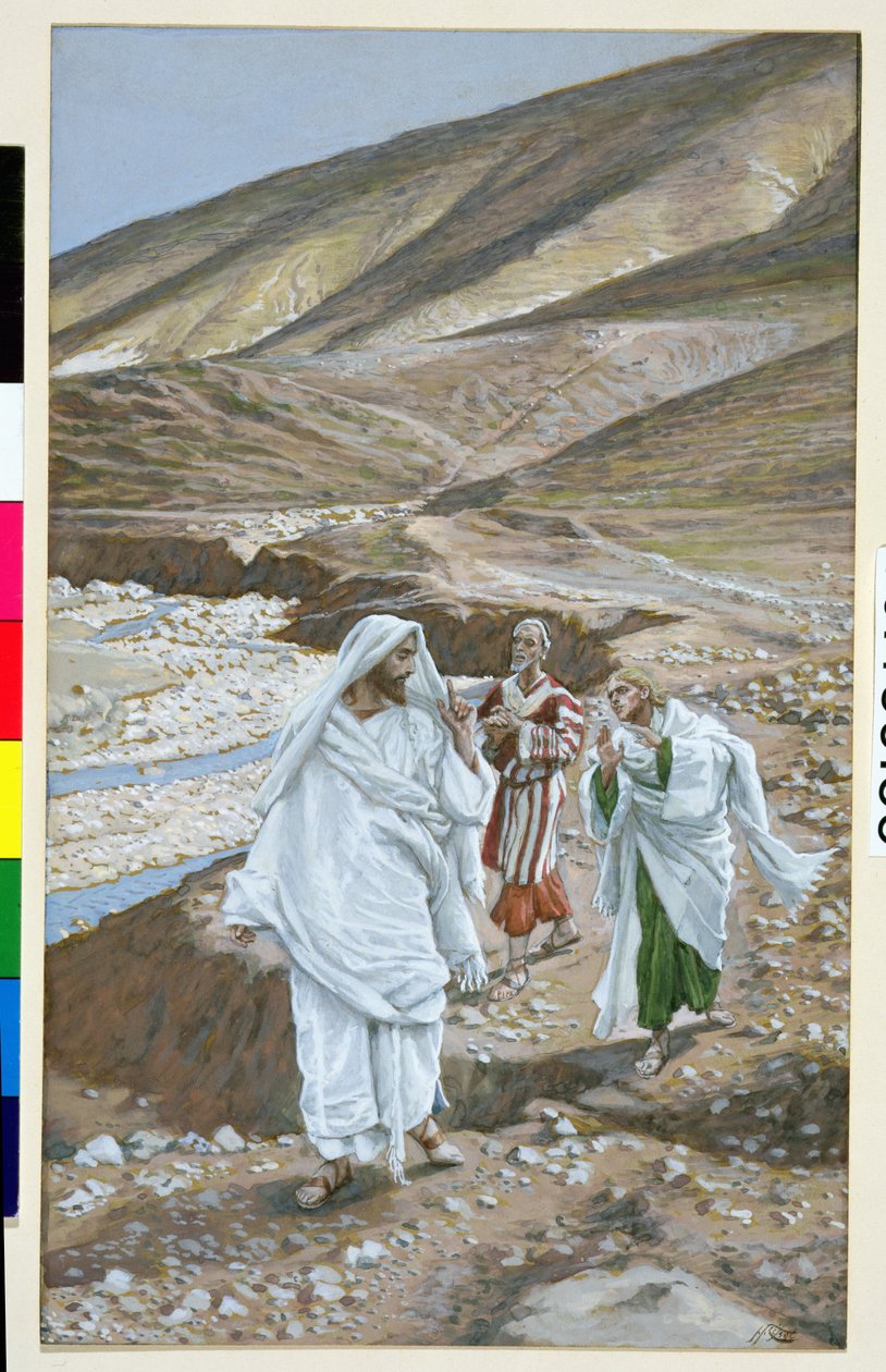 Powołanie św. Andrzeja i św. Jana, ilustracja do Życia Chrystusa, ok. 1886-94 (wc i gwasz na tekturze) autorstwa James Jacques Joseph Tissot