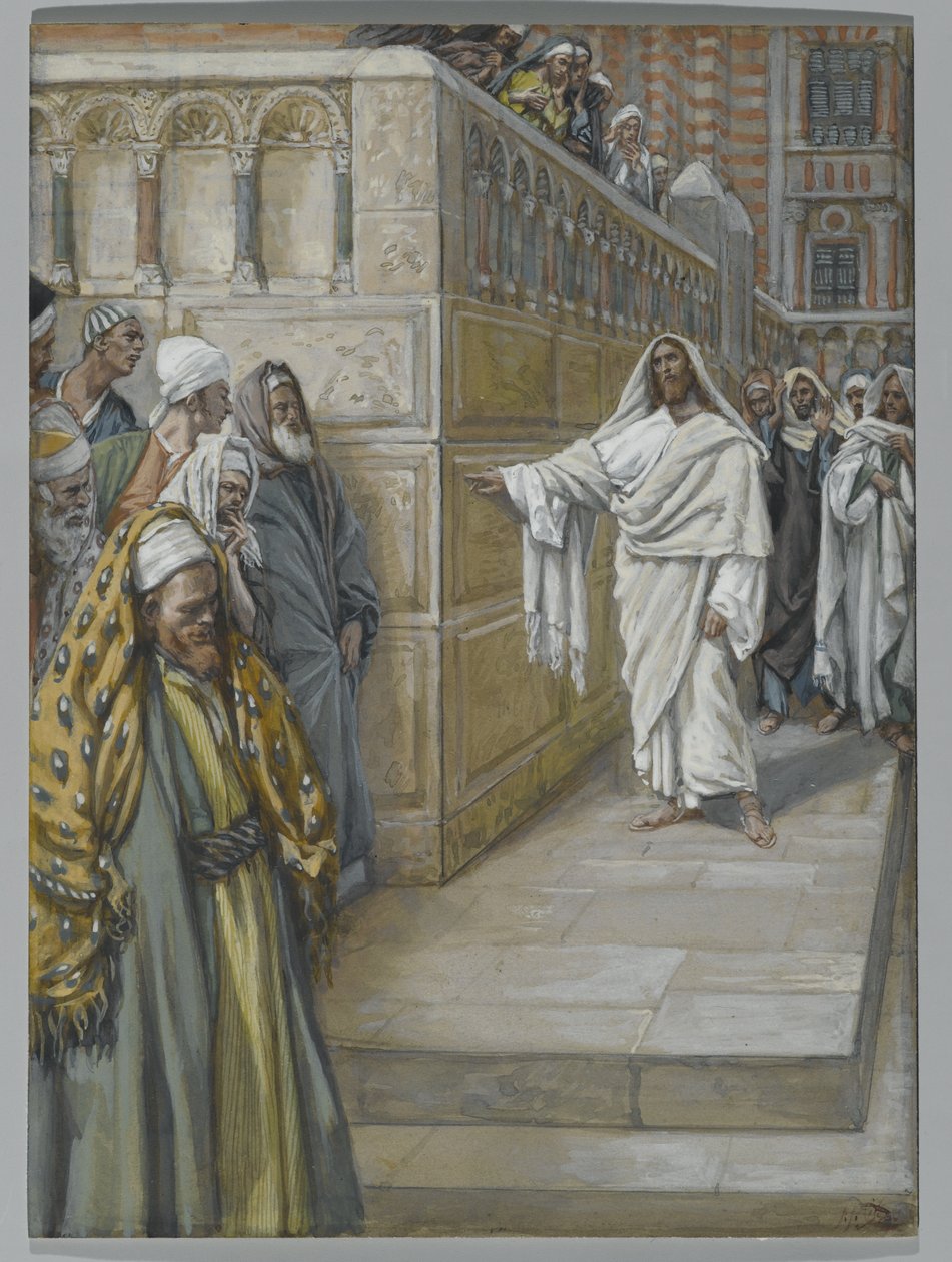 Kamień narożny, ilustracja z Życia naszego Pana Jezusa Chrystusa, 1886-94 (wc nad grafitem na papierze) autorstwa James Jacques Joseph Tissot