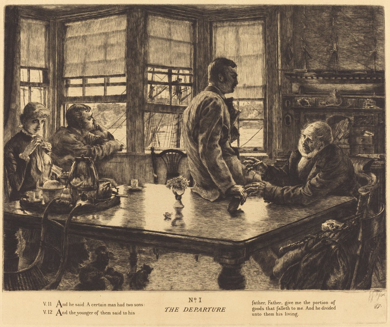 Odjazd autorstwa James Jacques Joseph Tissot