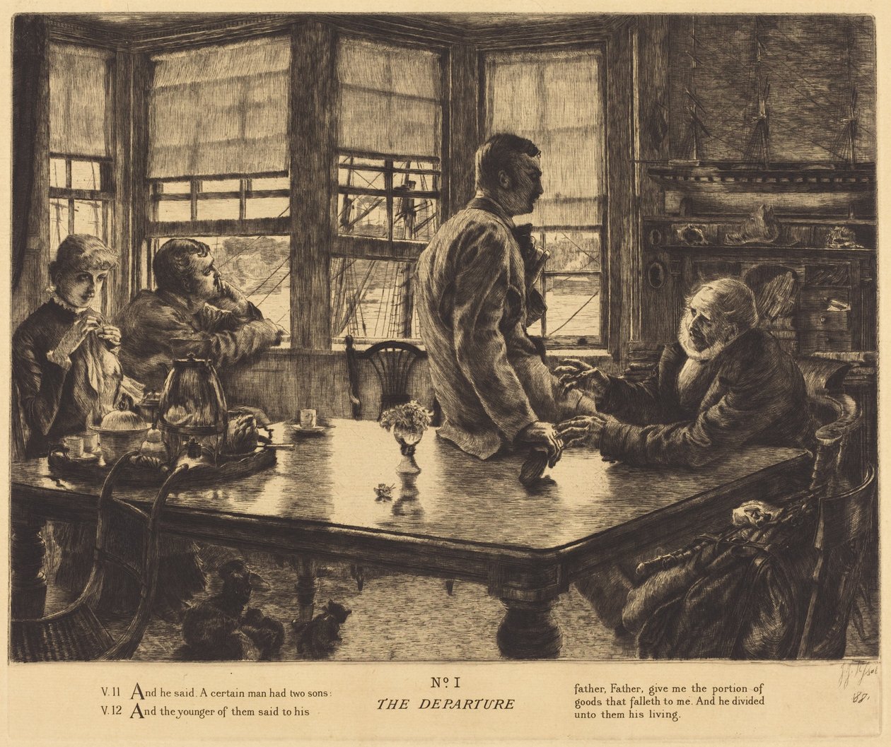 Wyjazd autorstwa James Jacques Joseph Tissot