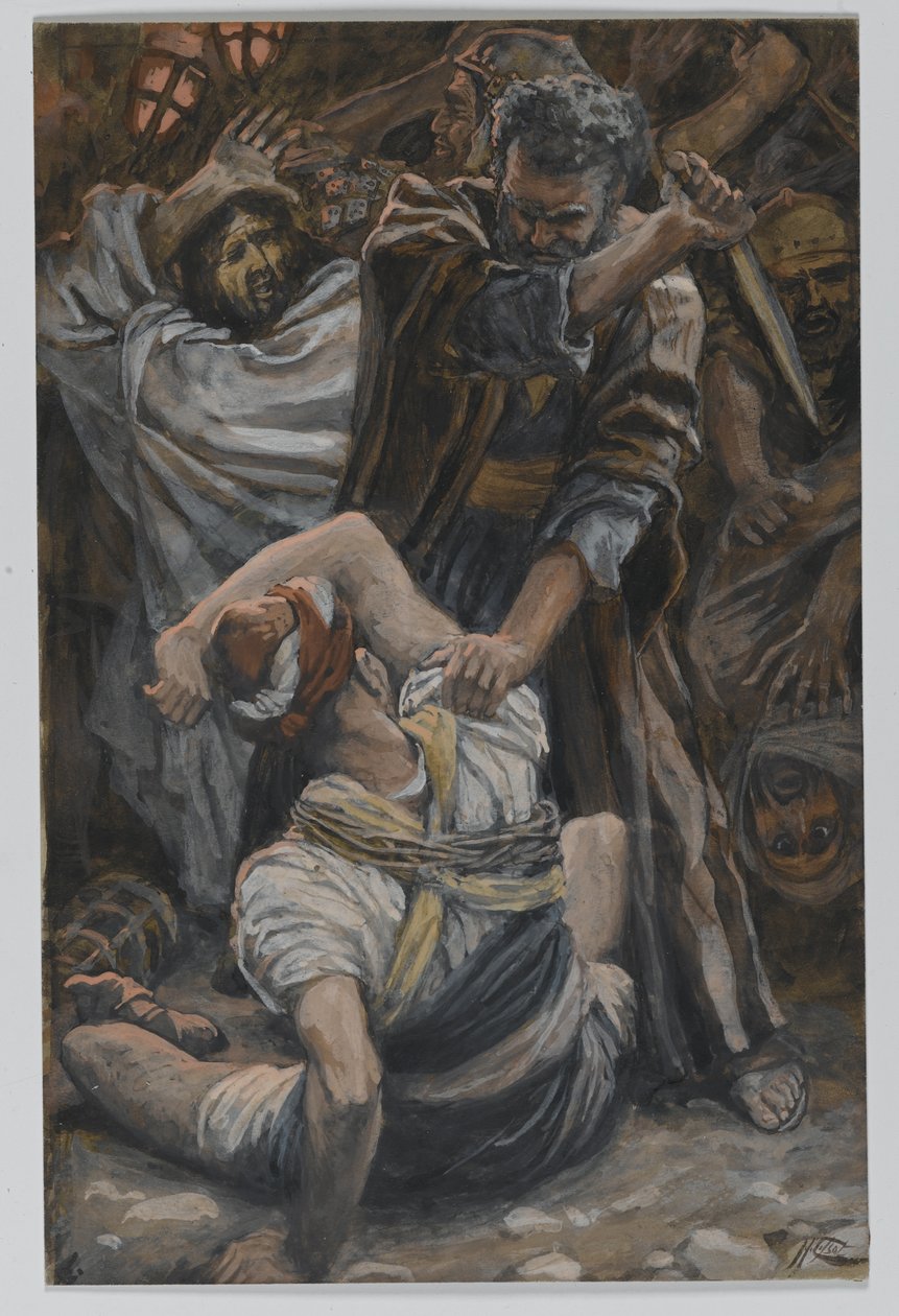 Ucho Malchusa, ilustracja z „Życia Pana naszego Jezusa Chrystusa” autorstwa James Jacques Joseph Tissot
