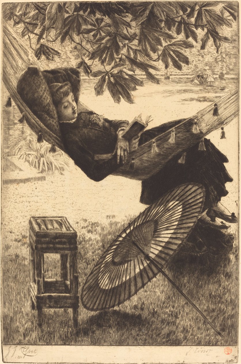 Hamak (Le hamac) autorstwa James Jacques Joseph Tissot