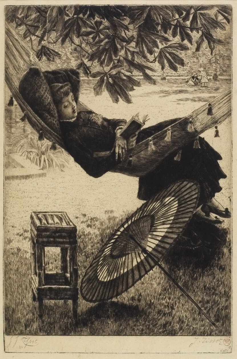 Hamak autorstwa James Jacques Joseph Tissot