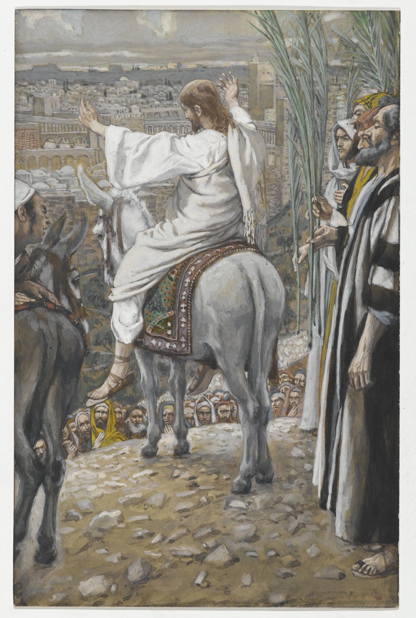 Pan płakał, ilustracja z Życia naszego Pana Jezusa Chrystusa, 1886-94 (wc nad grafitem na papierze) autorstwa James Jacques Joseph Tissot