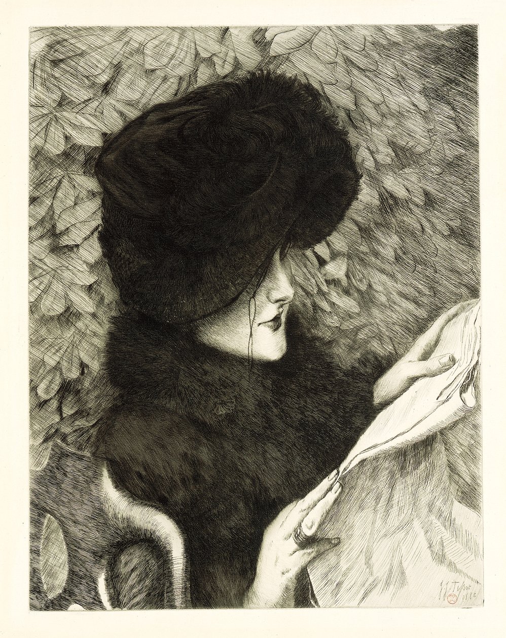 Gazeta, 1883 autorstwa James Jacques Joseph Tissot