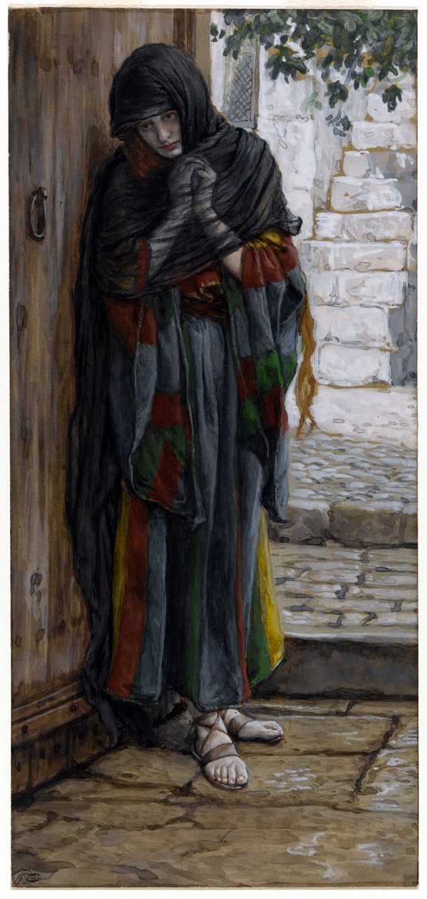 Skruszona Magdalena (wc na papierze) autorstwa James Jacques Joseph Tissot