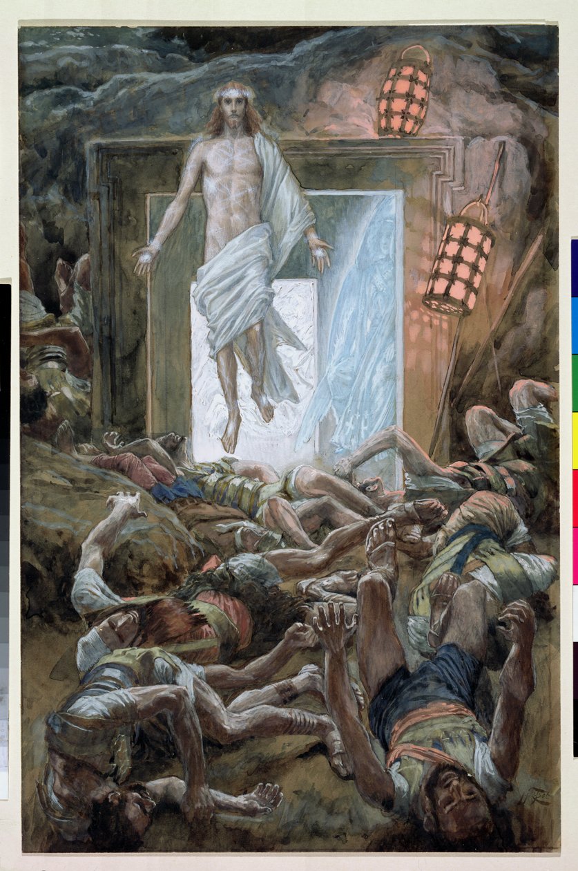 Zmartwychwstanie, ilustracja do Życia Chrystusa, ok. 1886-94 (toaleta i gwasz na tekturze) autorstwa James Jacques Joseph Tissot