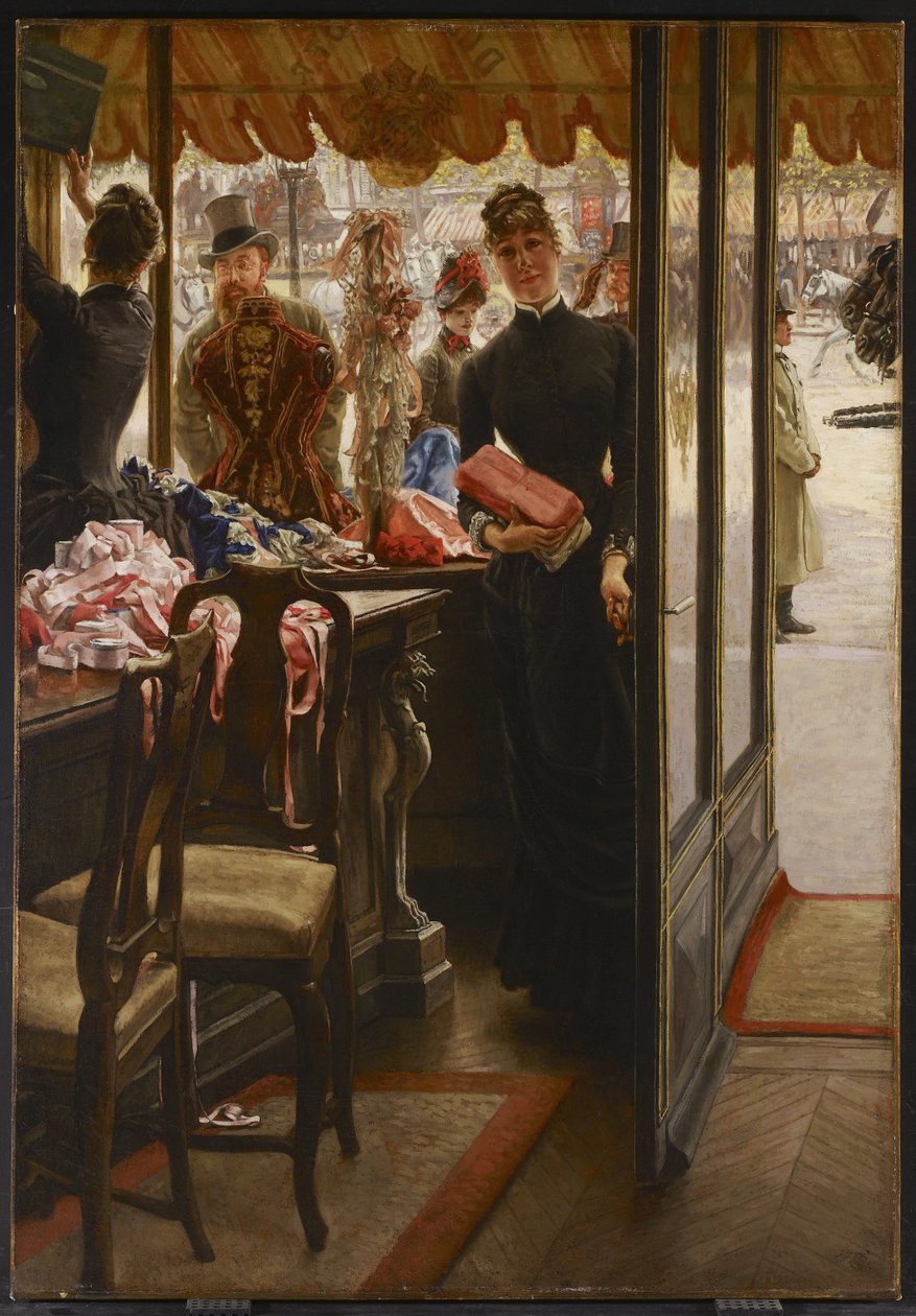 Dziewczyna ze sklepu, 1883-85 autorstwa James Jacques Joseph Tissot