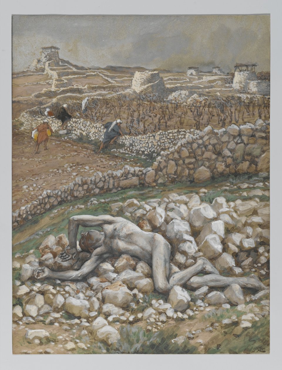 Syn winnicy, ilustracja z „Życia Pana naszego Jezusa Chrystusa” (akwarela na graficie na papierze) autorstwa James Jacques Joseph Tissot