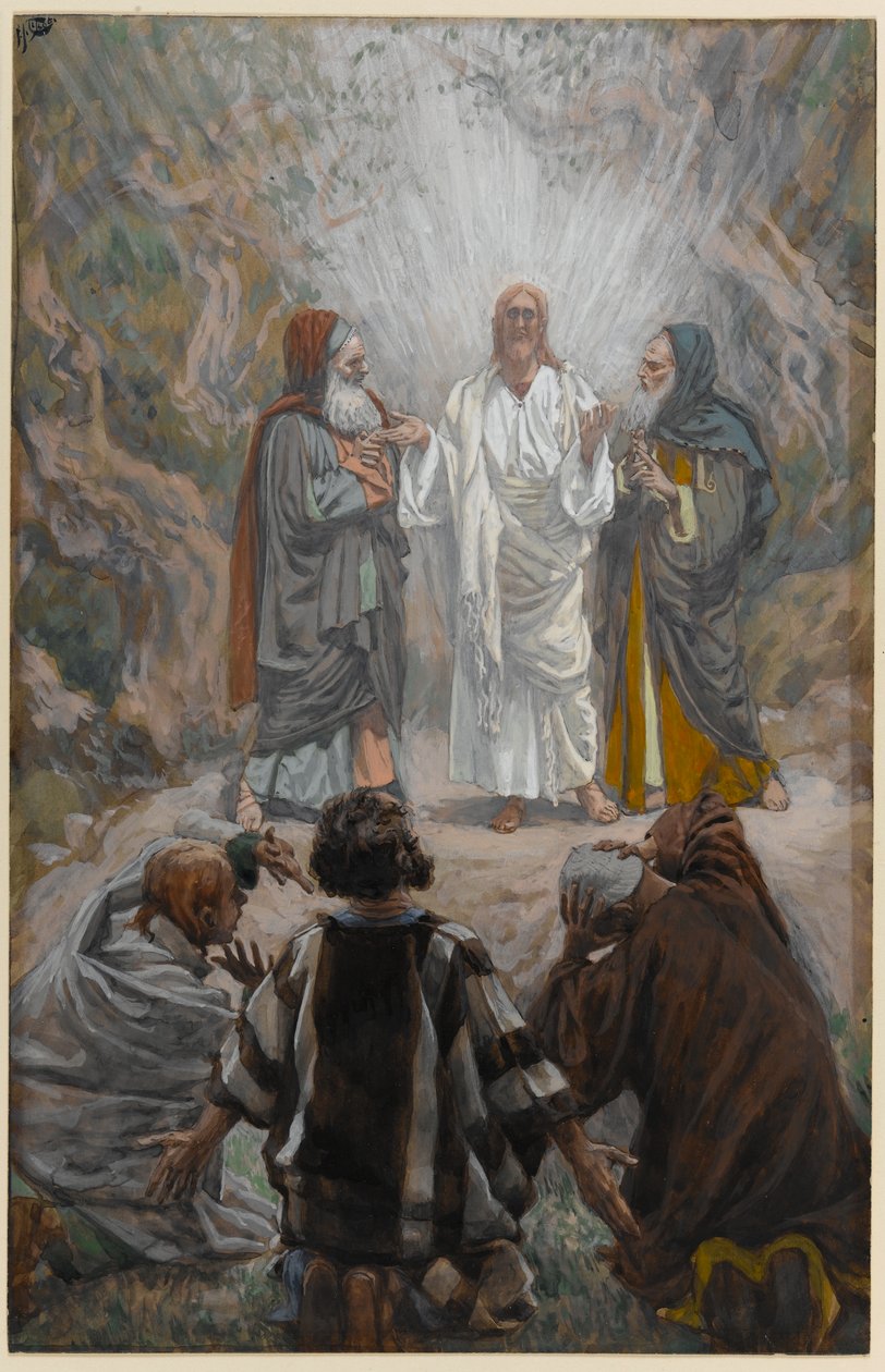 Przemienienie, ilustracja do Życia Chrystusa, ok. 1886-94 (toaleta i gwasz na tekturze) autorstwa James Jacques Joseph Tissot