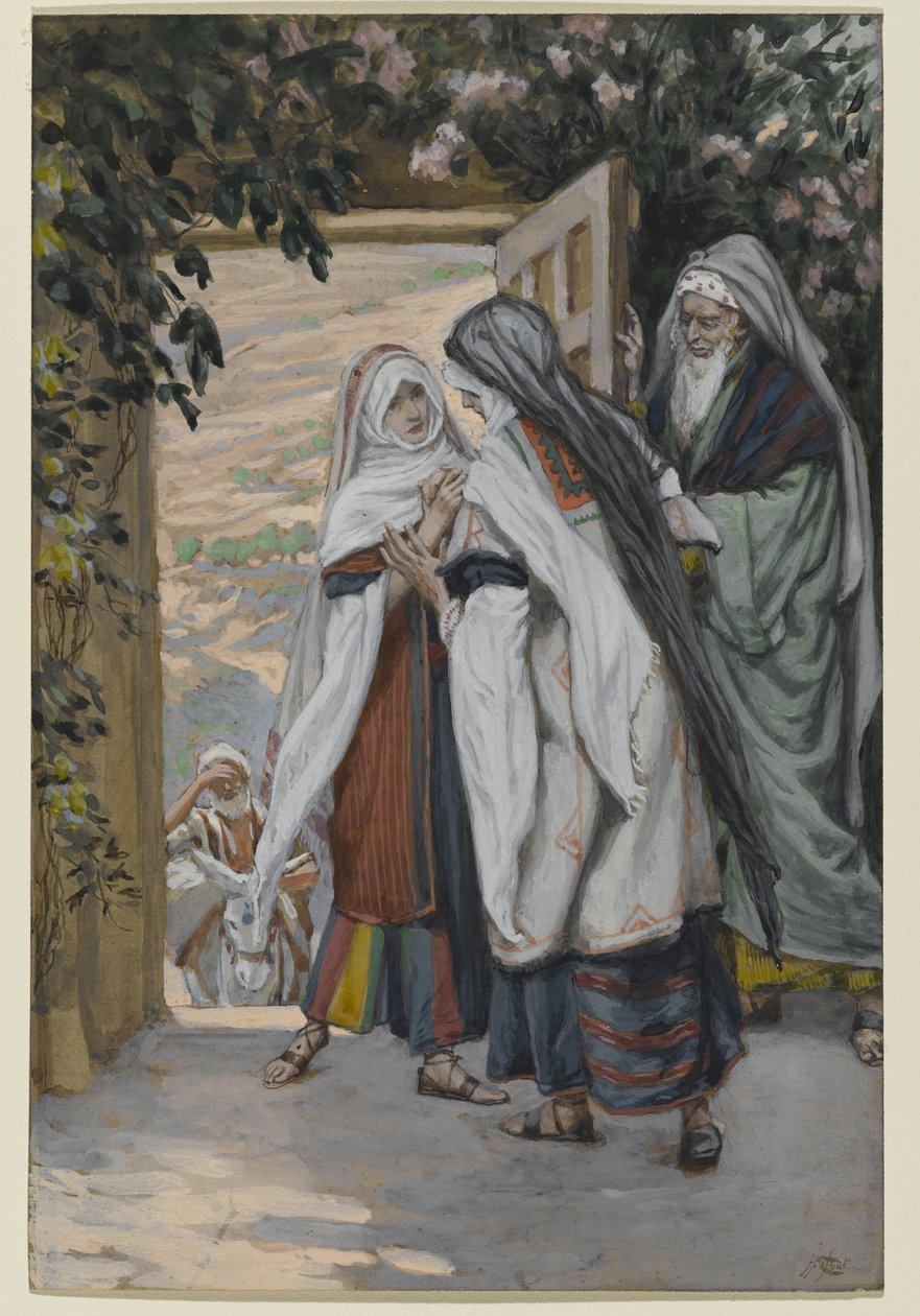 Nawiedzenie, ilustracja do Życia Chrystusa, ok. 1886-94 (wc na papierze) autorstwa James Jacques Joseph Tissot